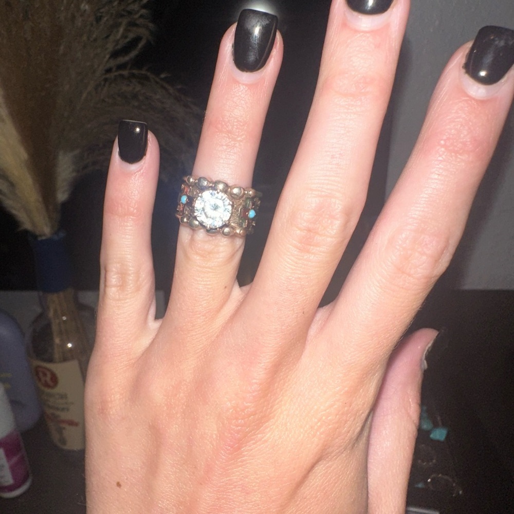 Silver Jeans Silver and Gold Ring with Timeless Design